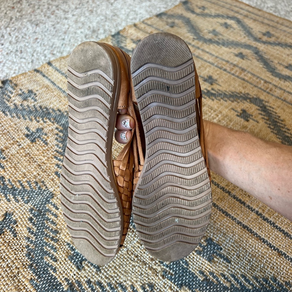 Mexican Handmade Woven Leather Loafers - Picture 5 of 7